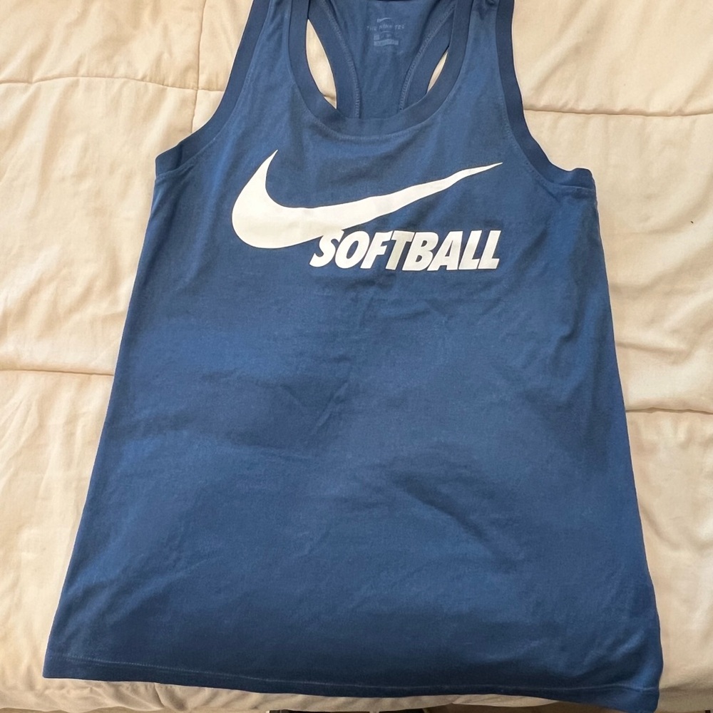 Nike Blue Softball Dri-FIT Tank